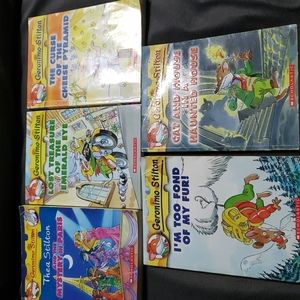 Geronimo Stilton SCHOLASTIC Books 1, 2, 3, 4, and one with no #